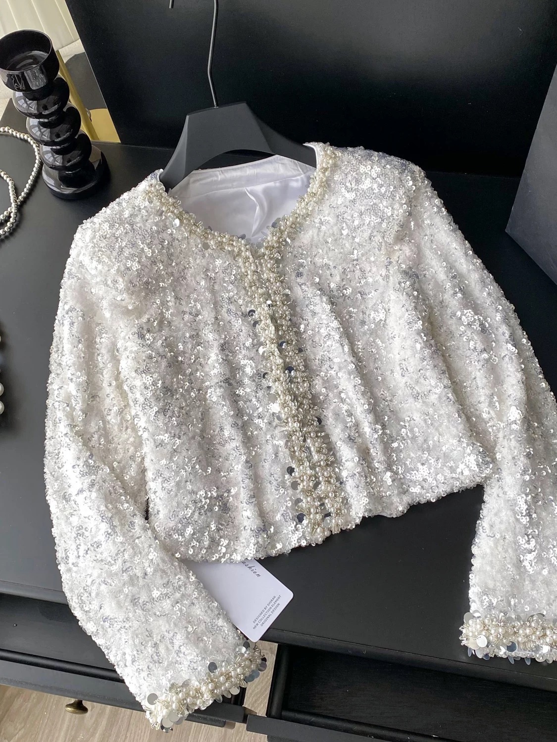 A night in Venice sequin embellished top FTO273 image