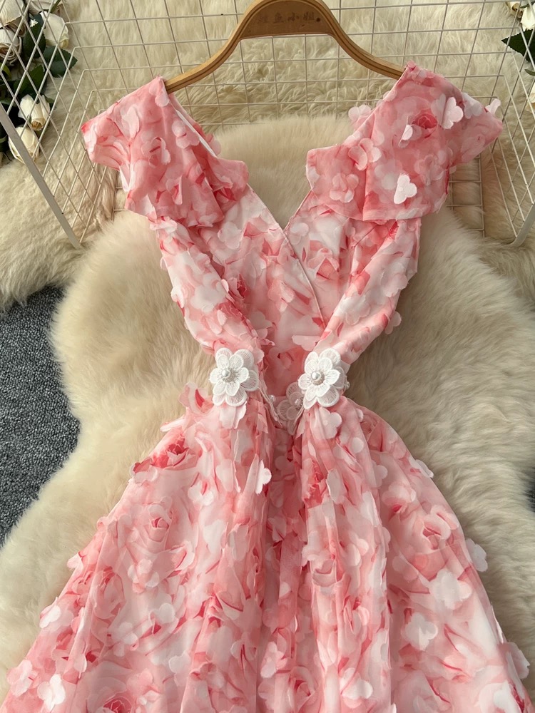 Summer angel floral dress EVD279 image