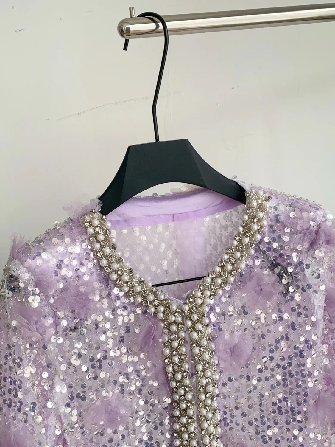 Call out embellished sequin top FTO260 images