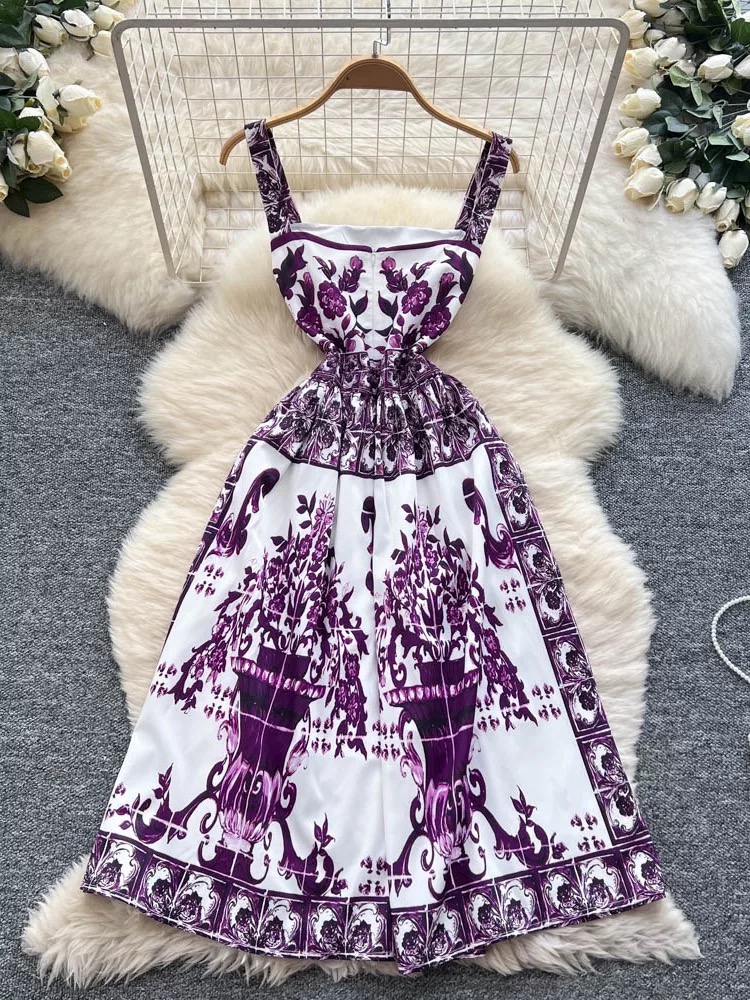 Emily in Spain print dress CD514 image