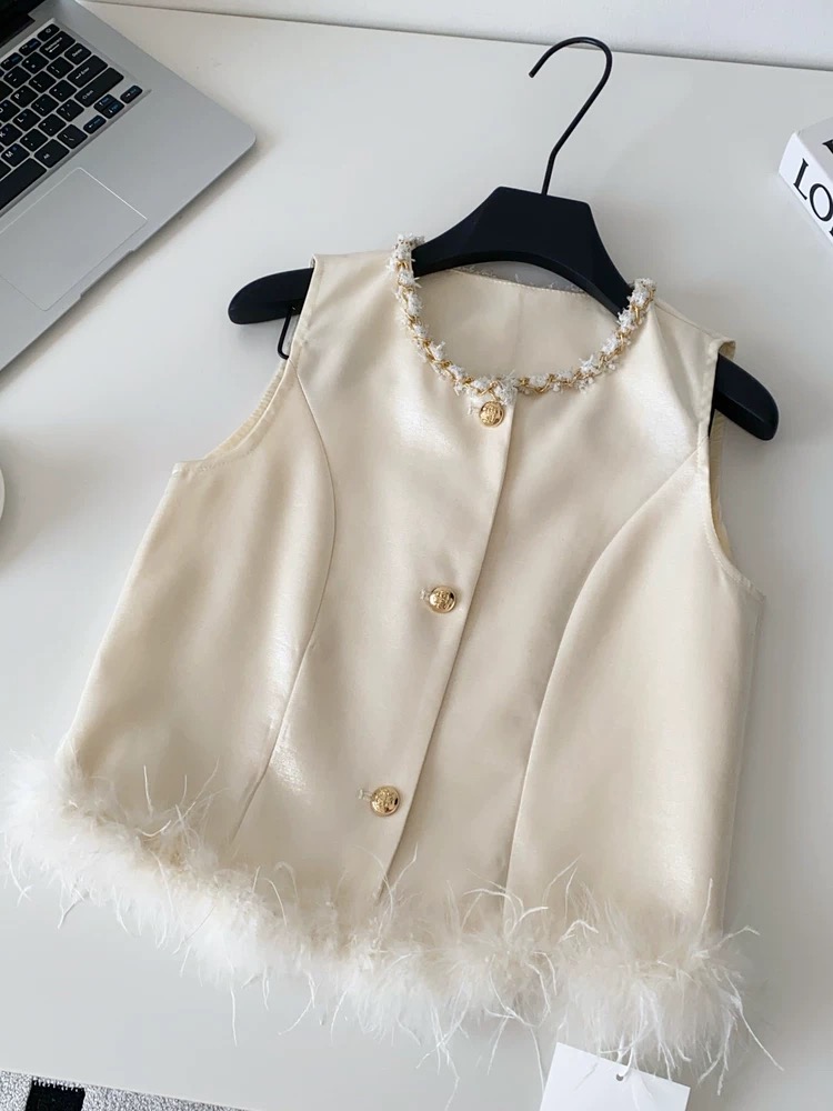Vanilla baby waist coat top FTO242 image