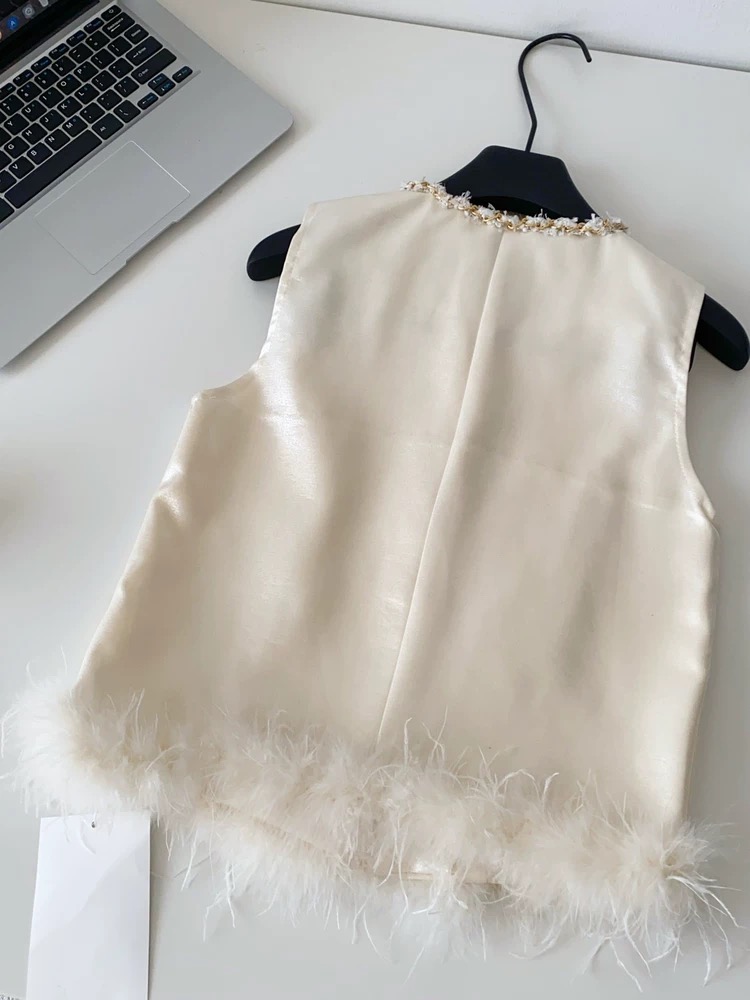 Vanilla baby waist coat top FTO242 image