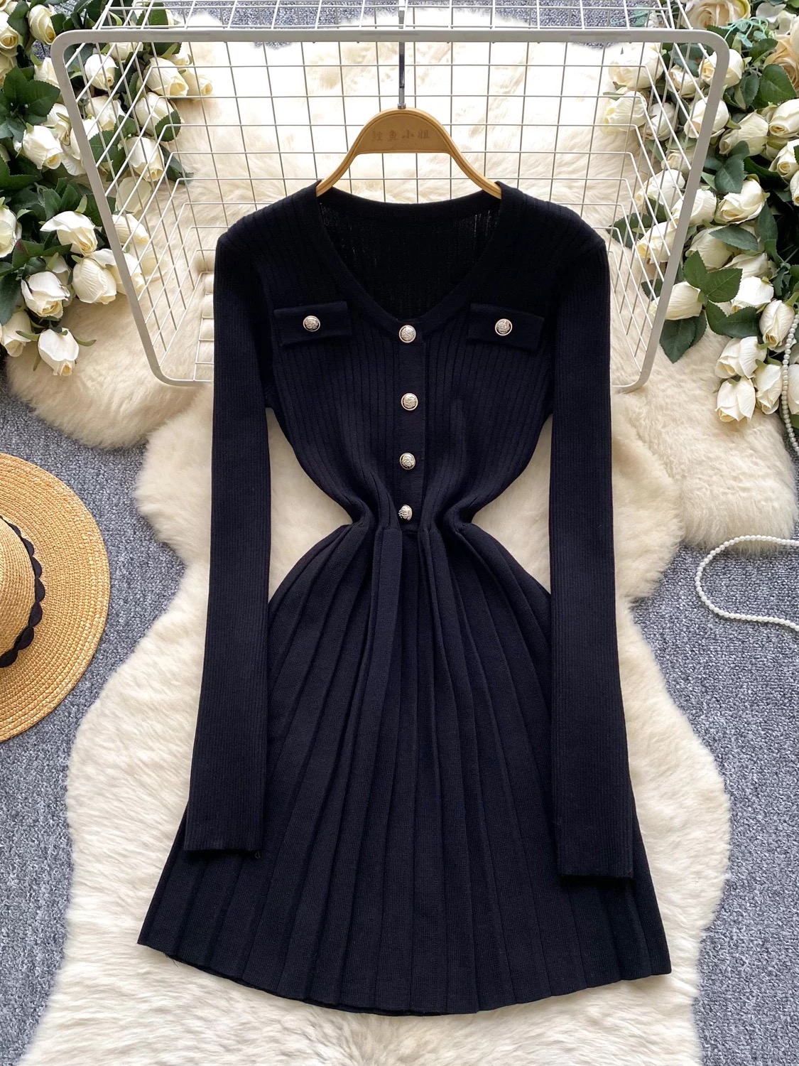 Vacay in Italy knitted dress KD308 image