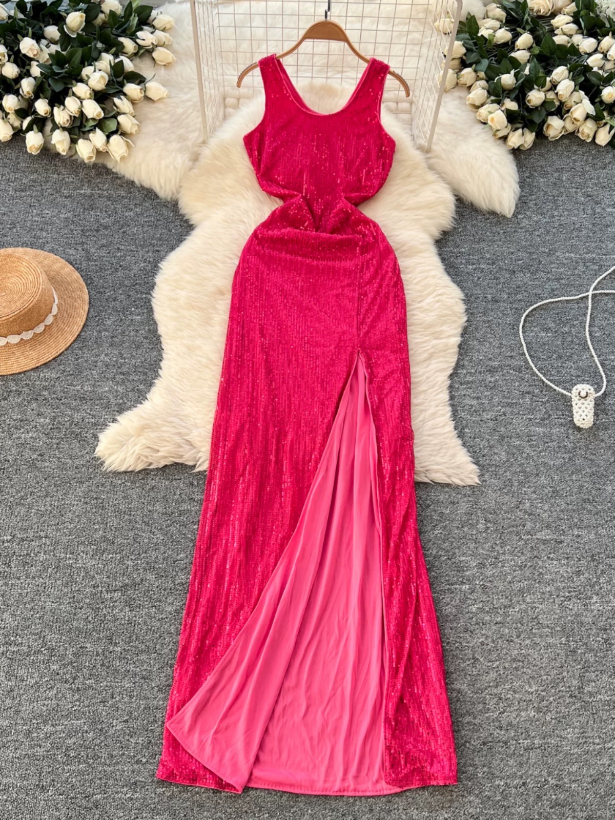 Leave a message sequin dress FD1430 image