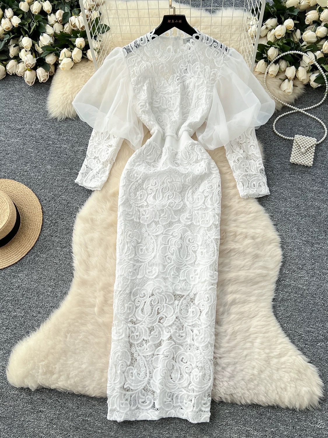 Eye of fashion lace dress EBC279 image