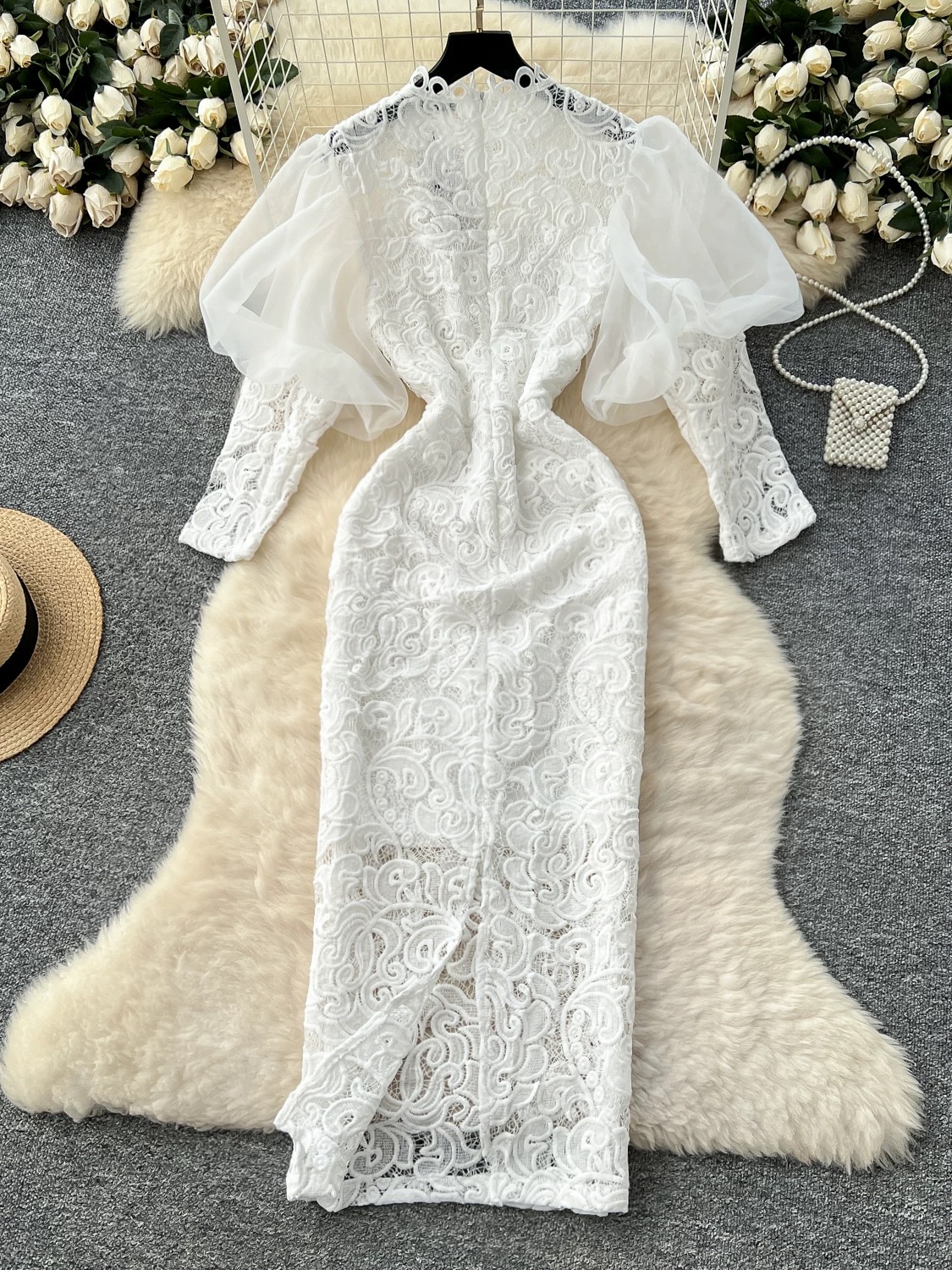 Eye of fashion lace dress EBC279 image