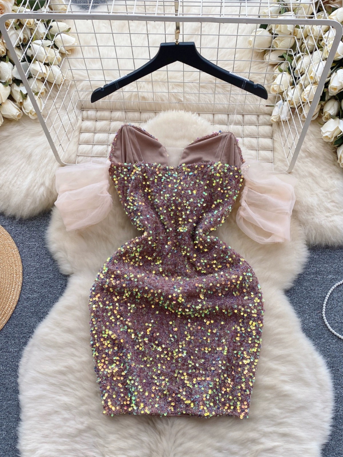 Hotter than fire sequin dress CBC772 image