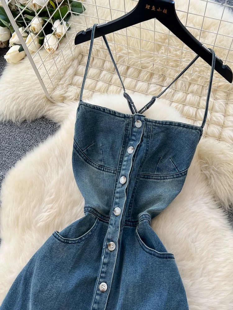 Vixen denim dress DD114 image