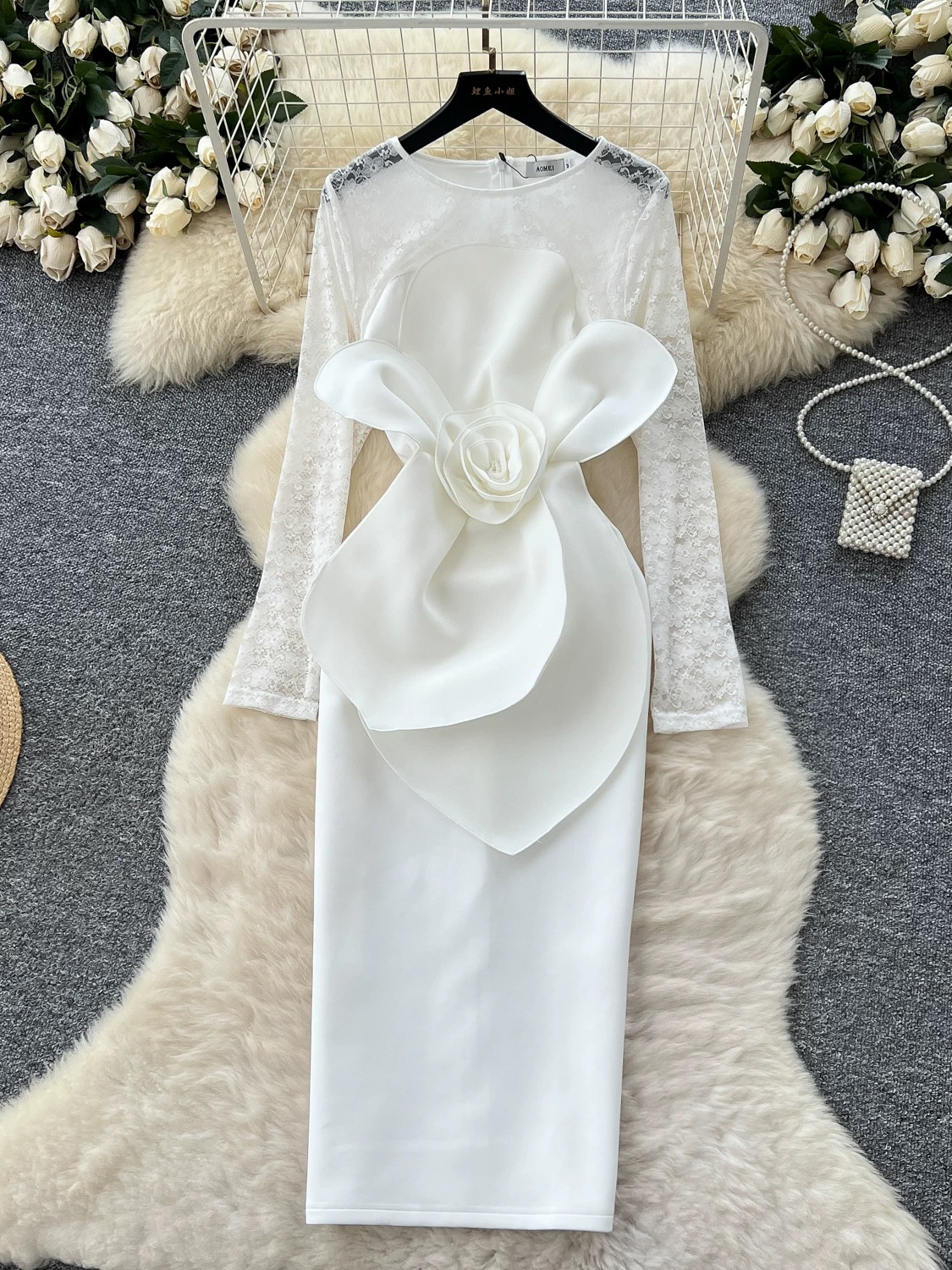 Modern day romance lace dress EBC282 image