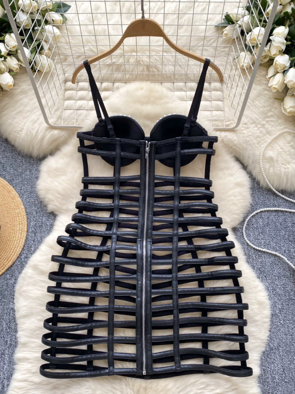 Hello gorgeous sexy leather dress CD1939 image