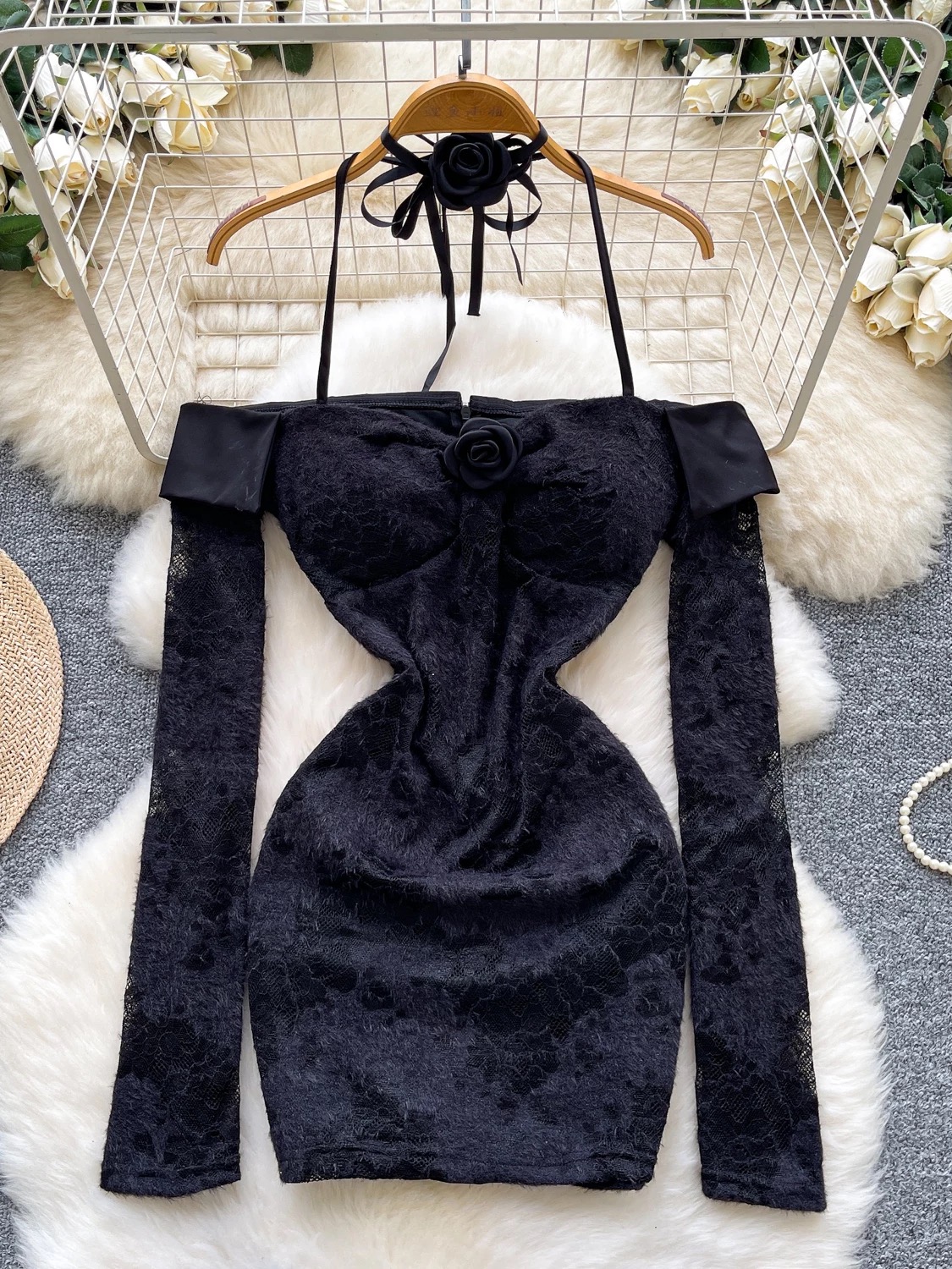 Stranded in paradise lace dress CBC1395 image