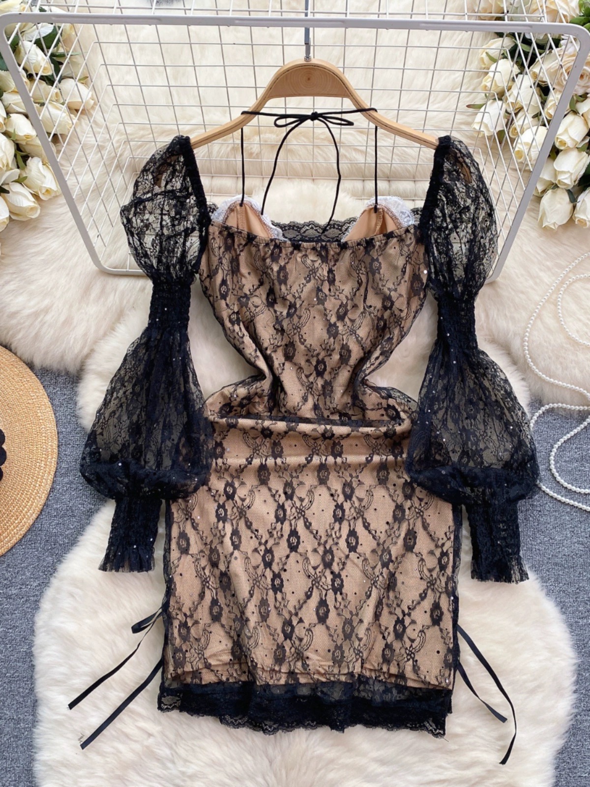 Fits just right lace dress CBC735 image