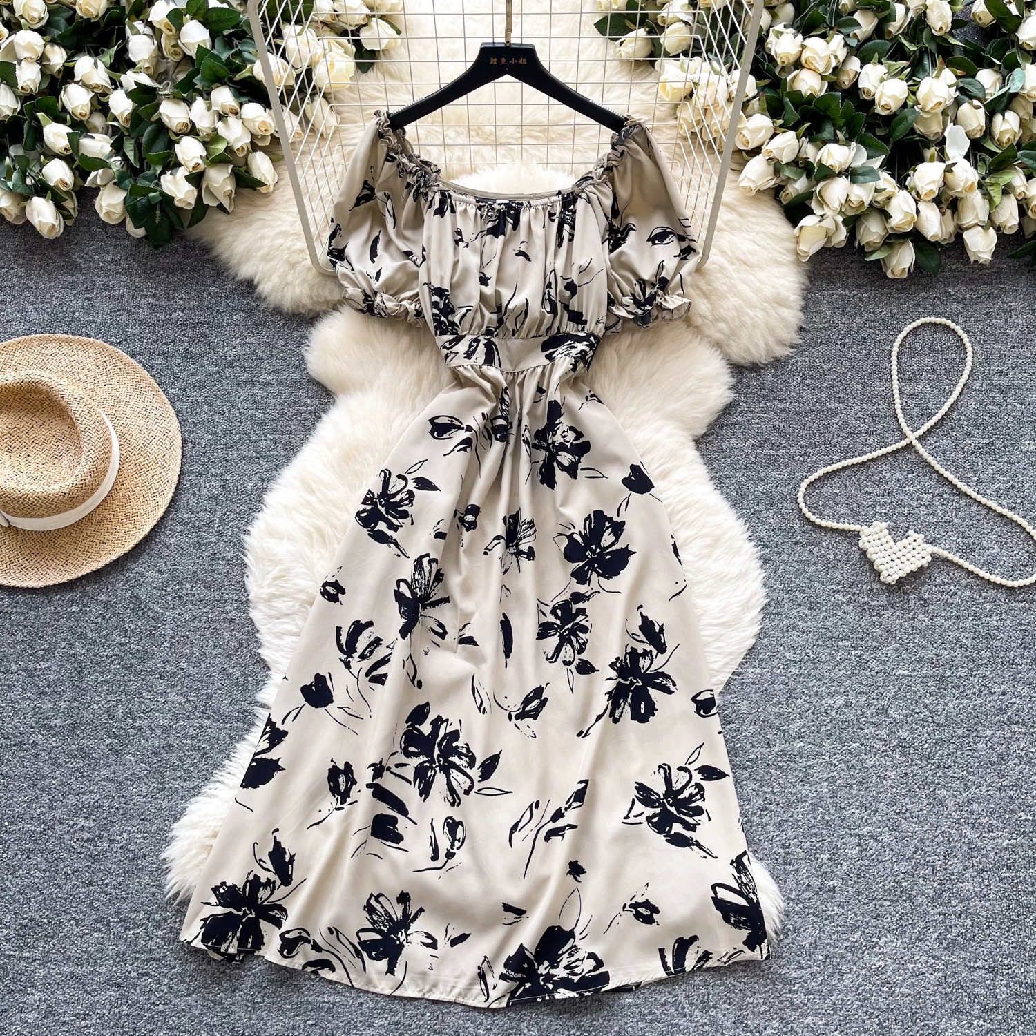 Bound to me print dress CD455 image