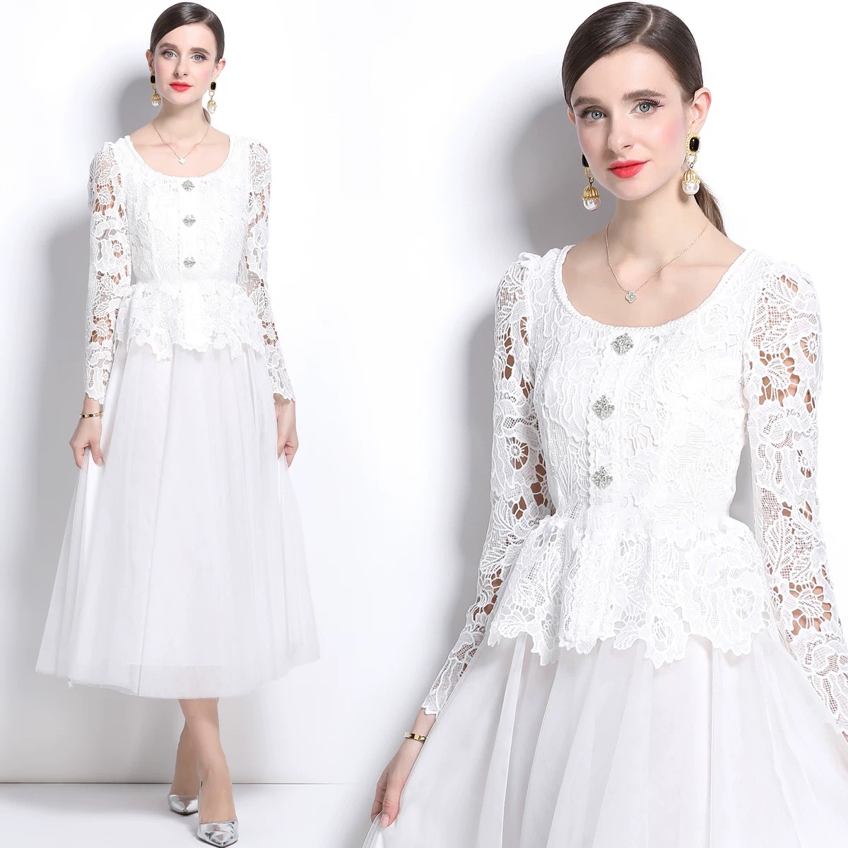 Too hot to handle lace dress FD1154 image