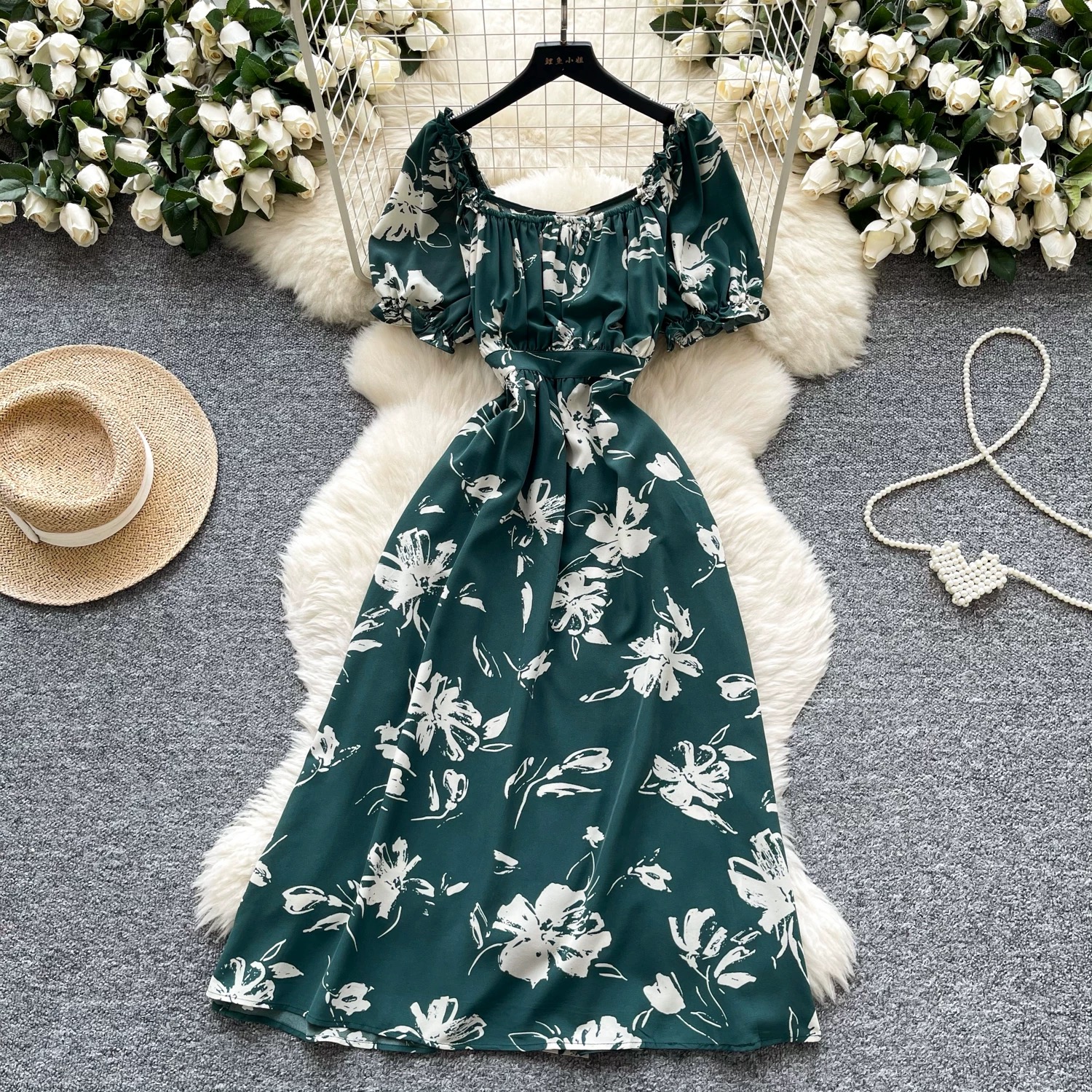 Bound to me print dress CD455 image