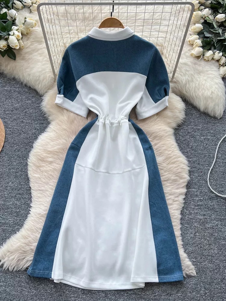 Vibe with me denim dress DD116 image