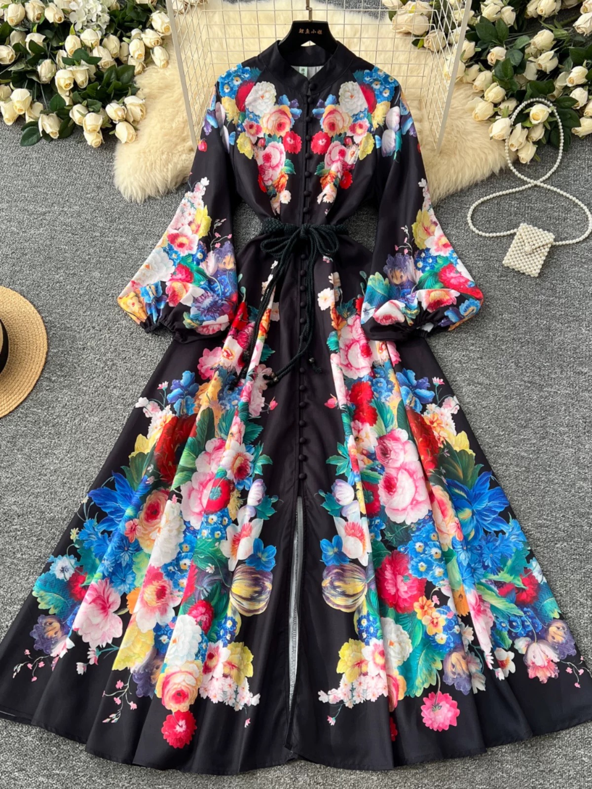 Light and bright dress ED273 image