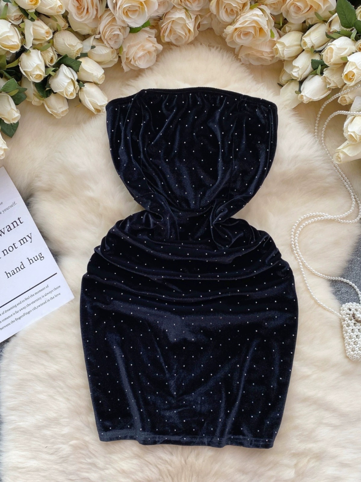 Play my song velvet dress CBC726