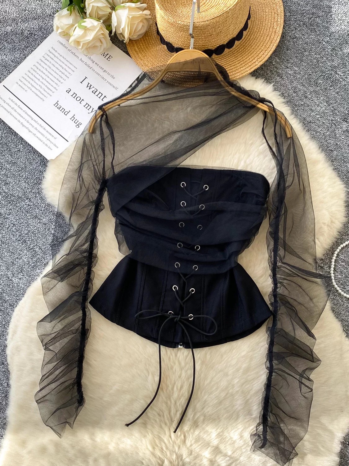 Cross that line corset top CS176 image