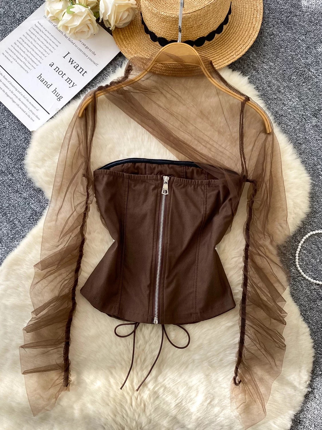 Cross that line corset top CS176 image