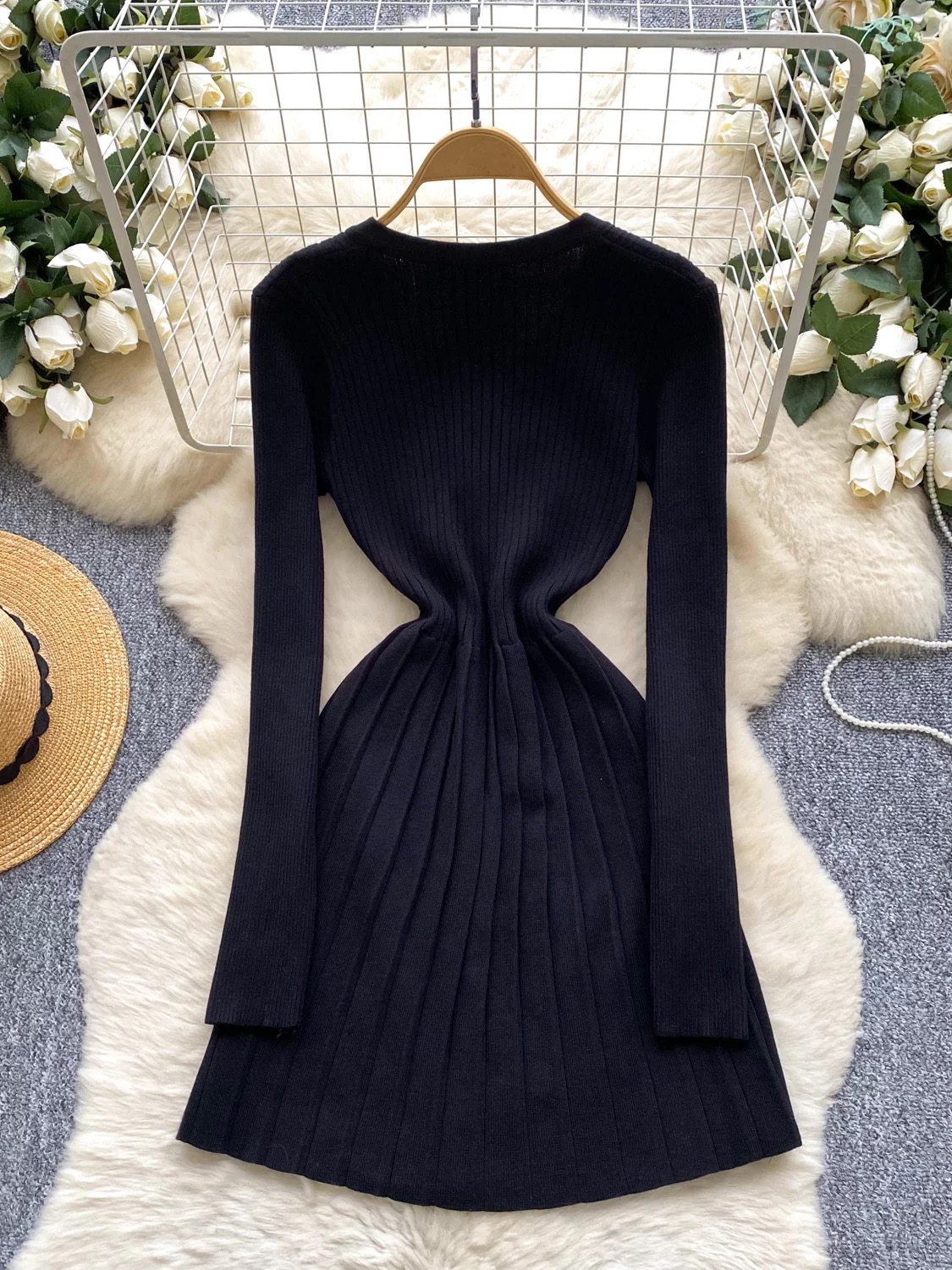 Vacay in Italy knitted dress KD308 image