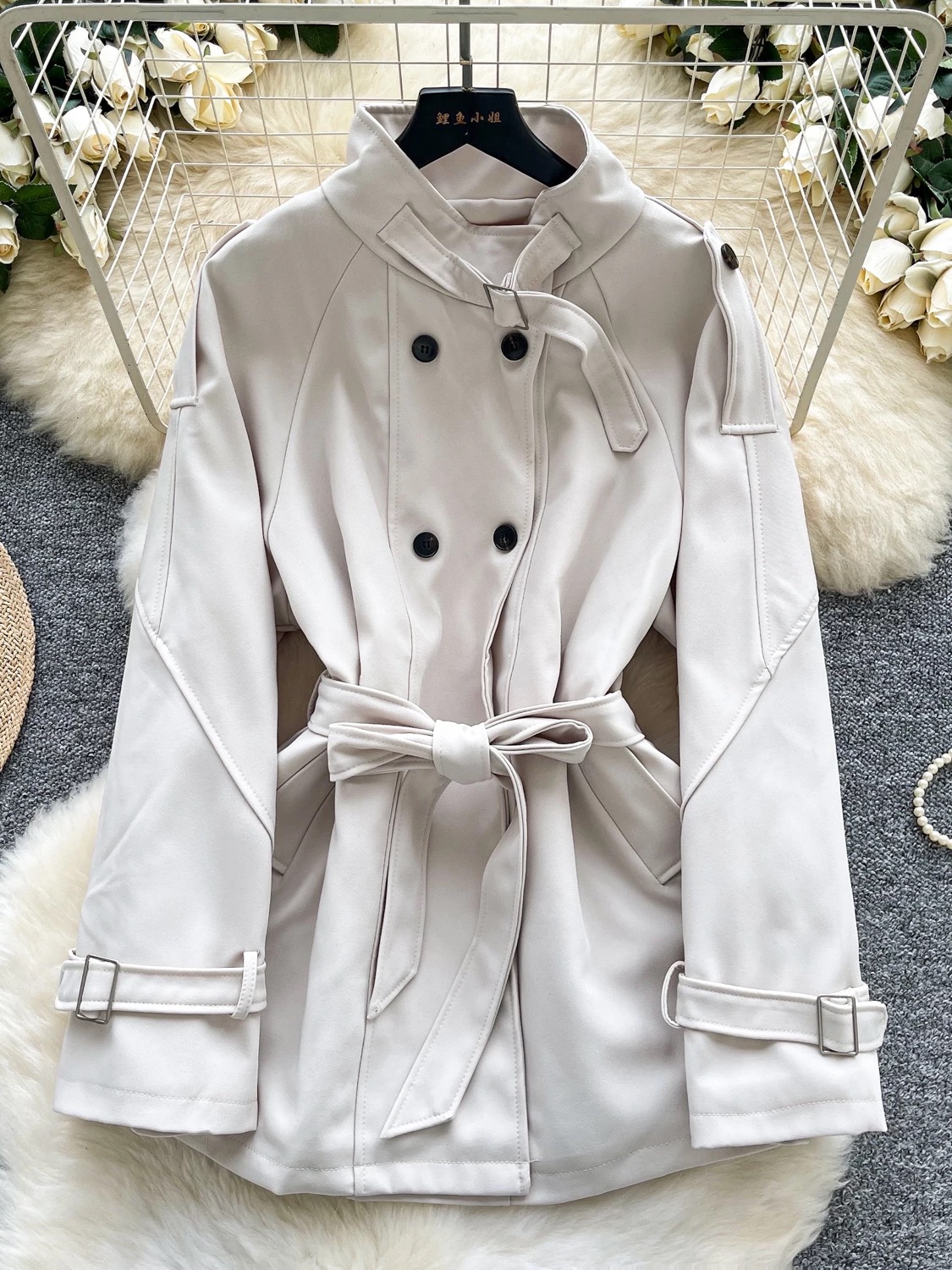 With love trench coat COA154