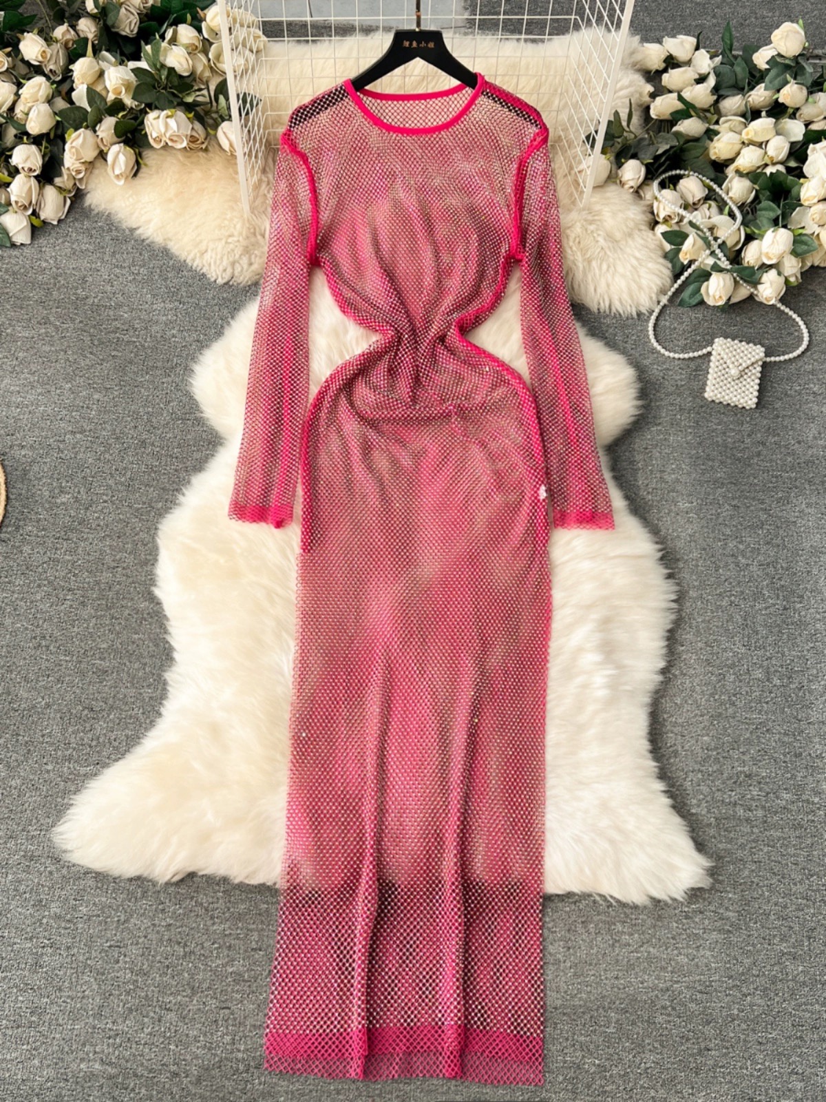 Confident in my curves rhinestone dress CBC608