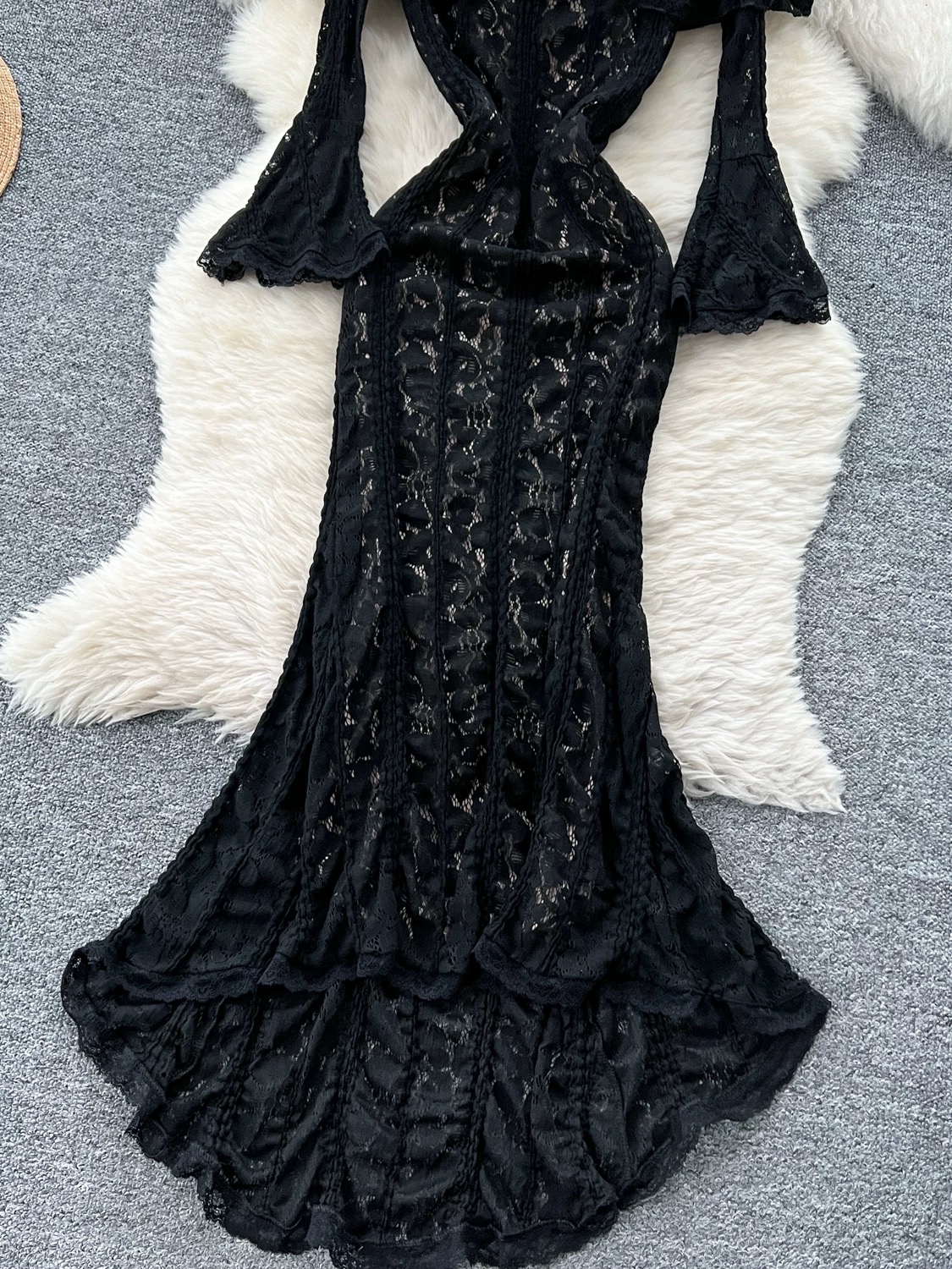 Simple and sweet lace dress CD1638 image