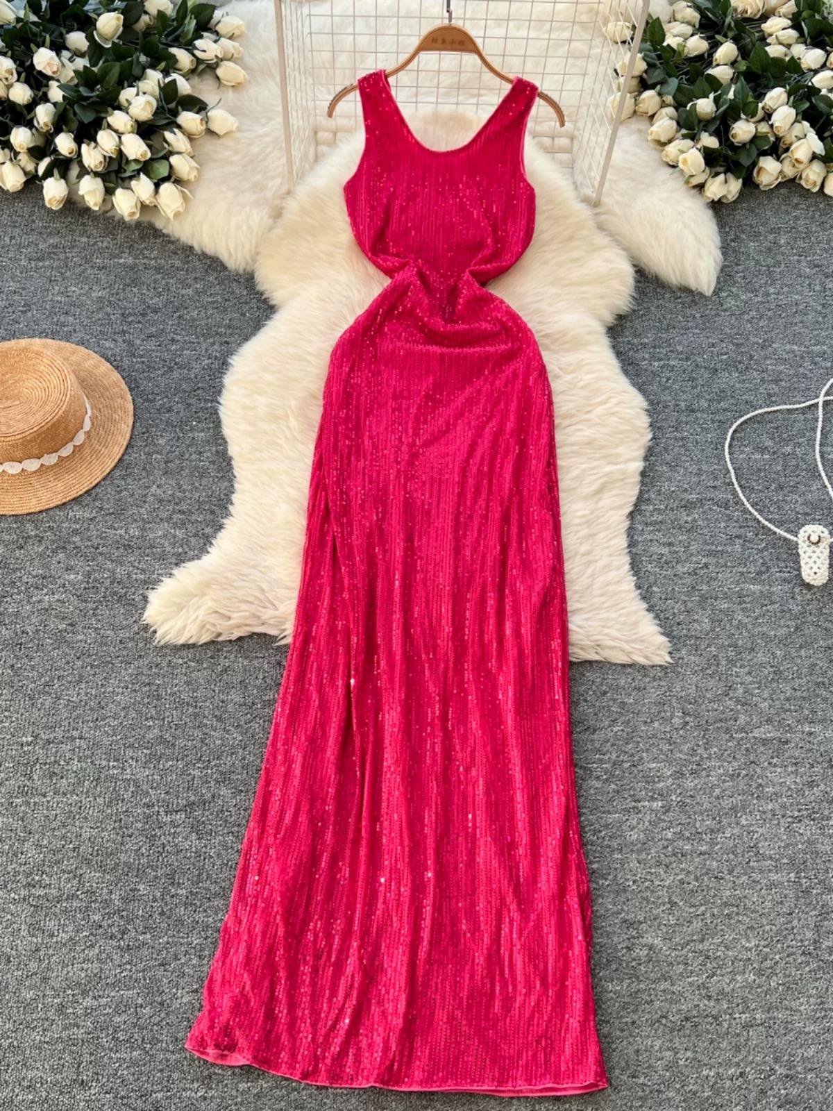 Leave a message sequin dress FD1430 image