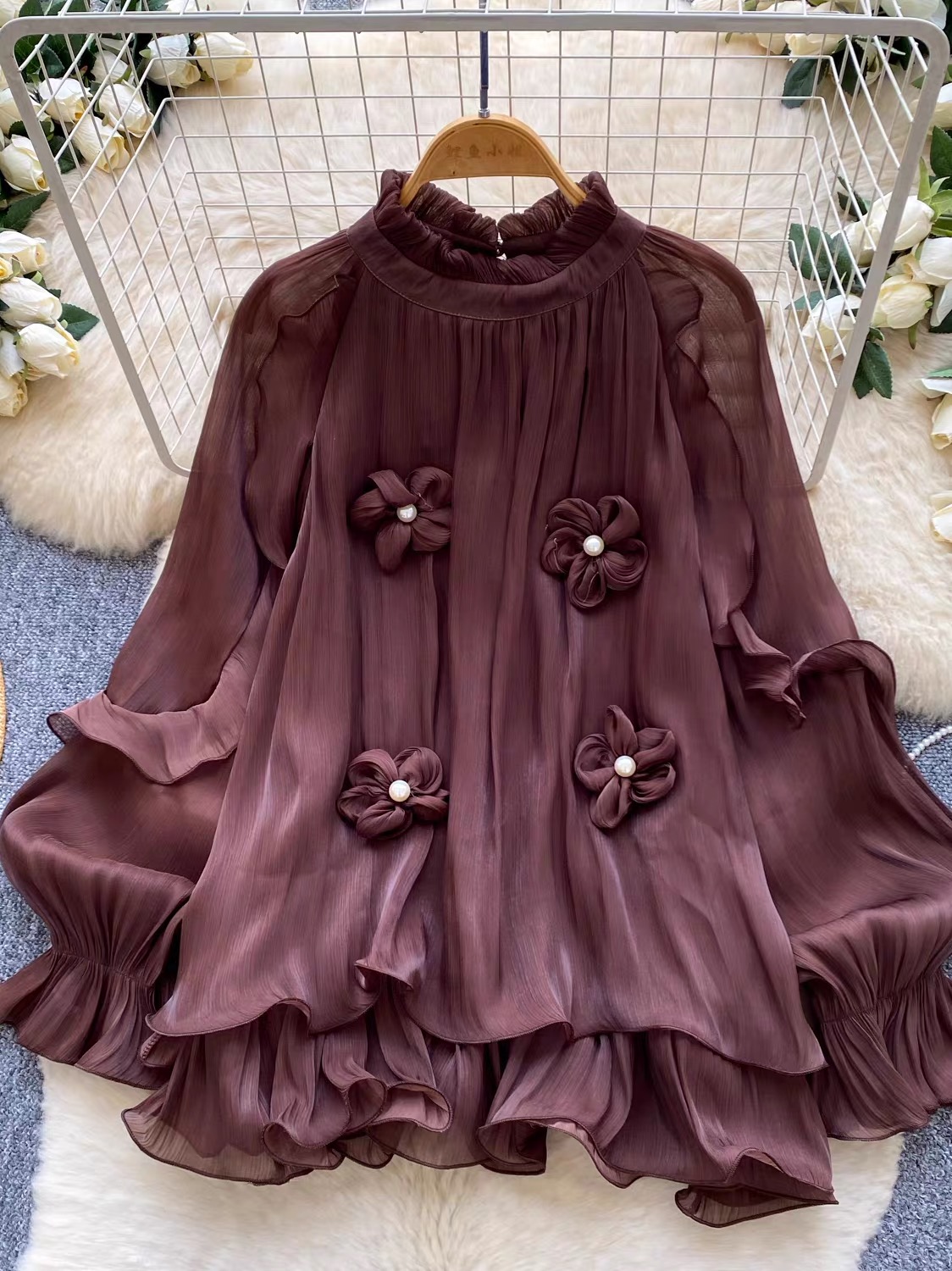 Business before drama blouse BE471 image