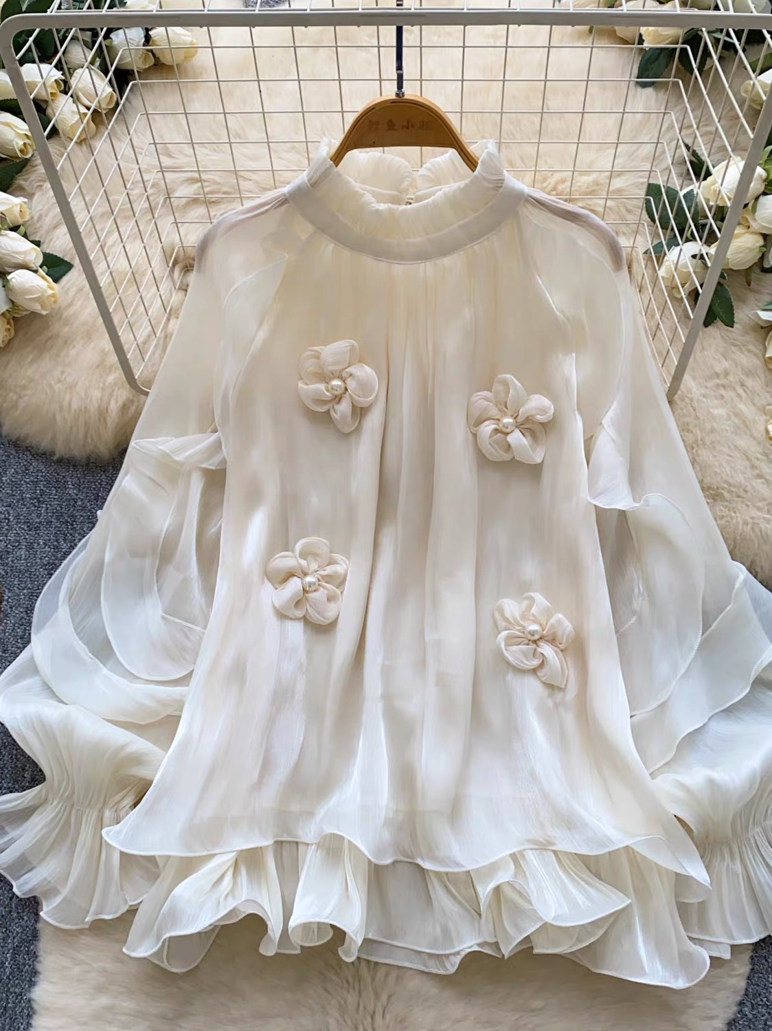 Business before drama blouse BE471 image