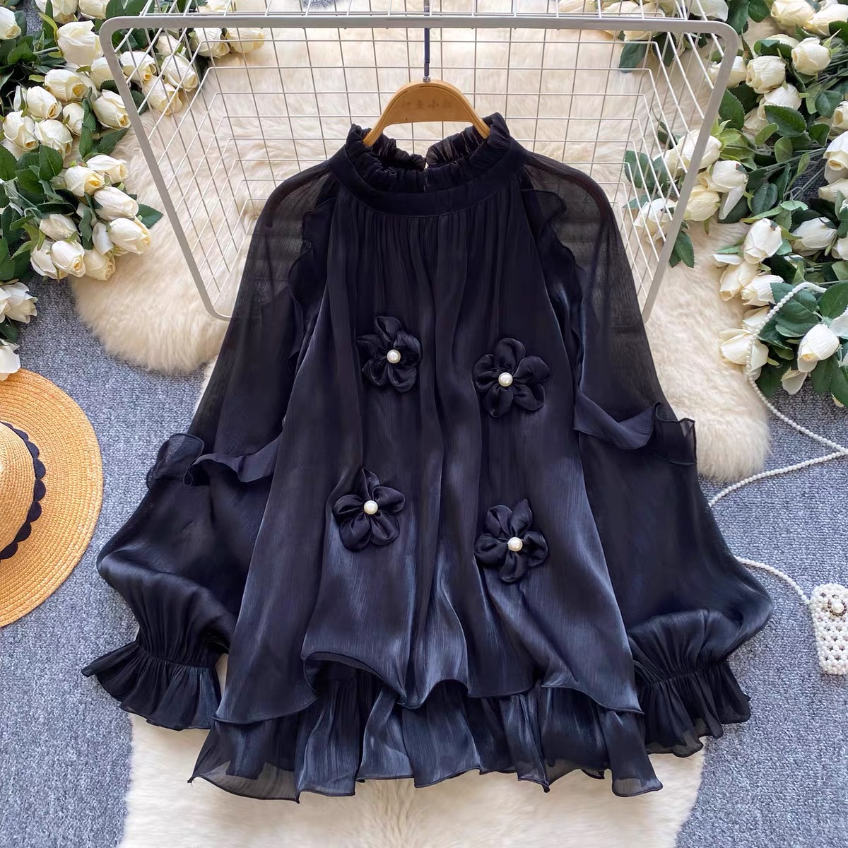 Business before drama blouse BE471 image