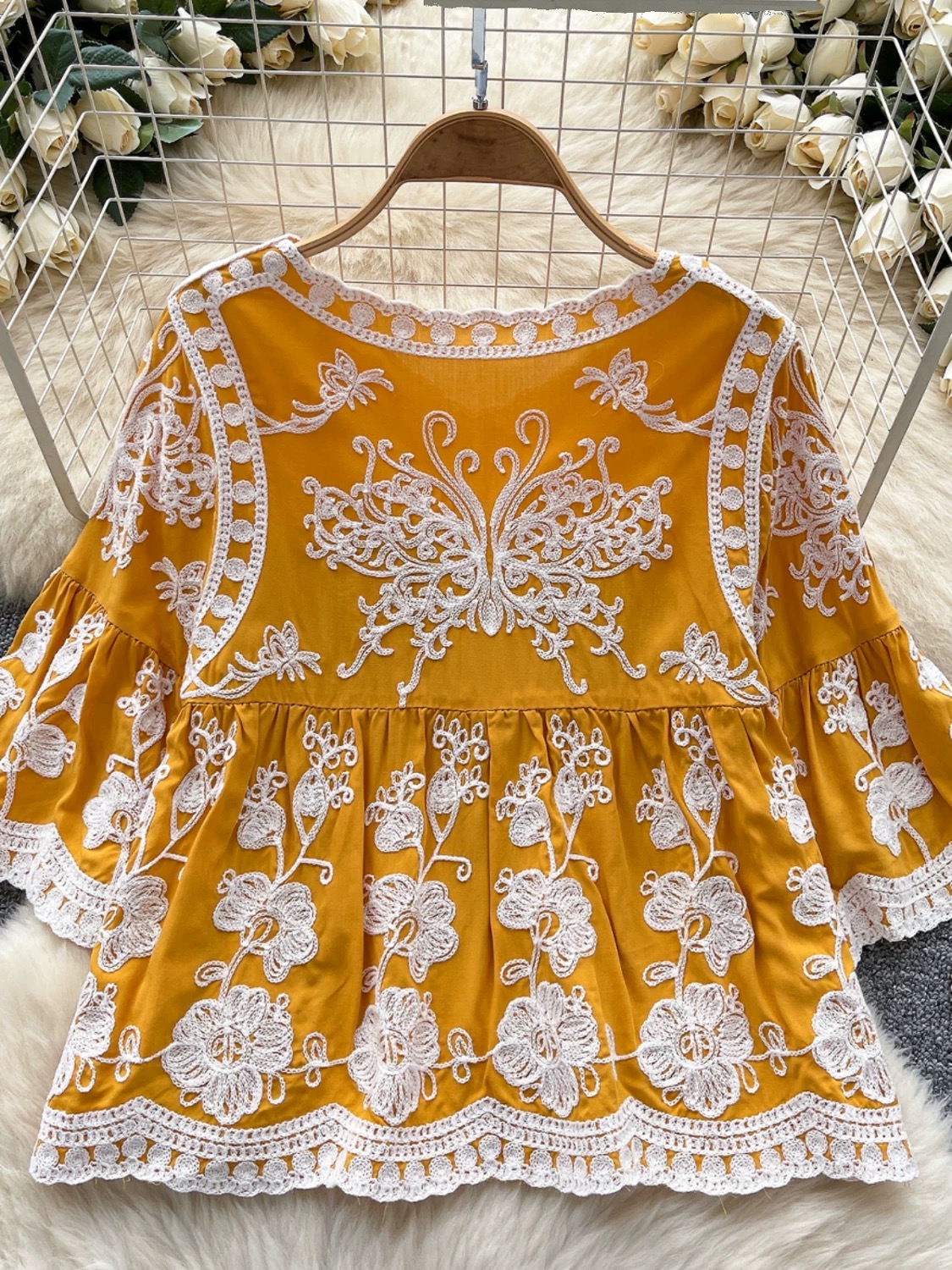 Your angel embroidery top CTO363 image