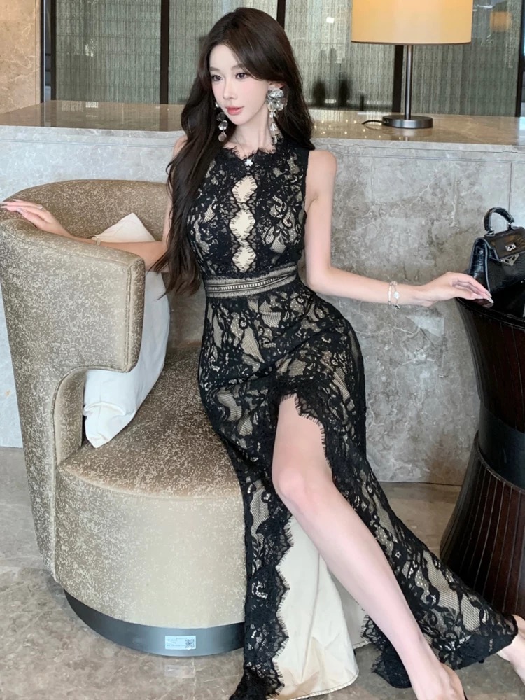 Seductress party lace dress  FD469 image