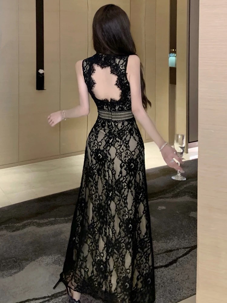 Seductress party lace dress  FD469 image