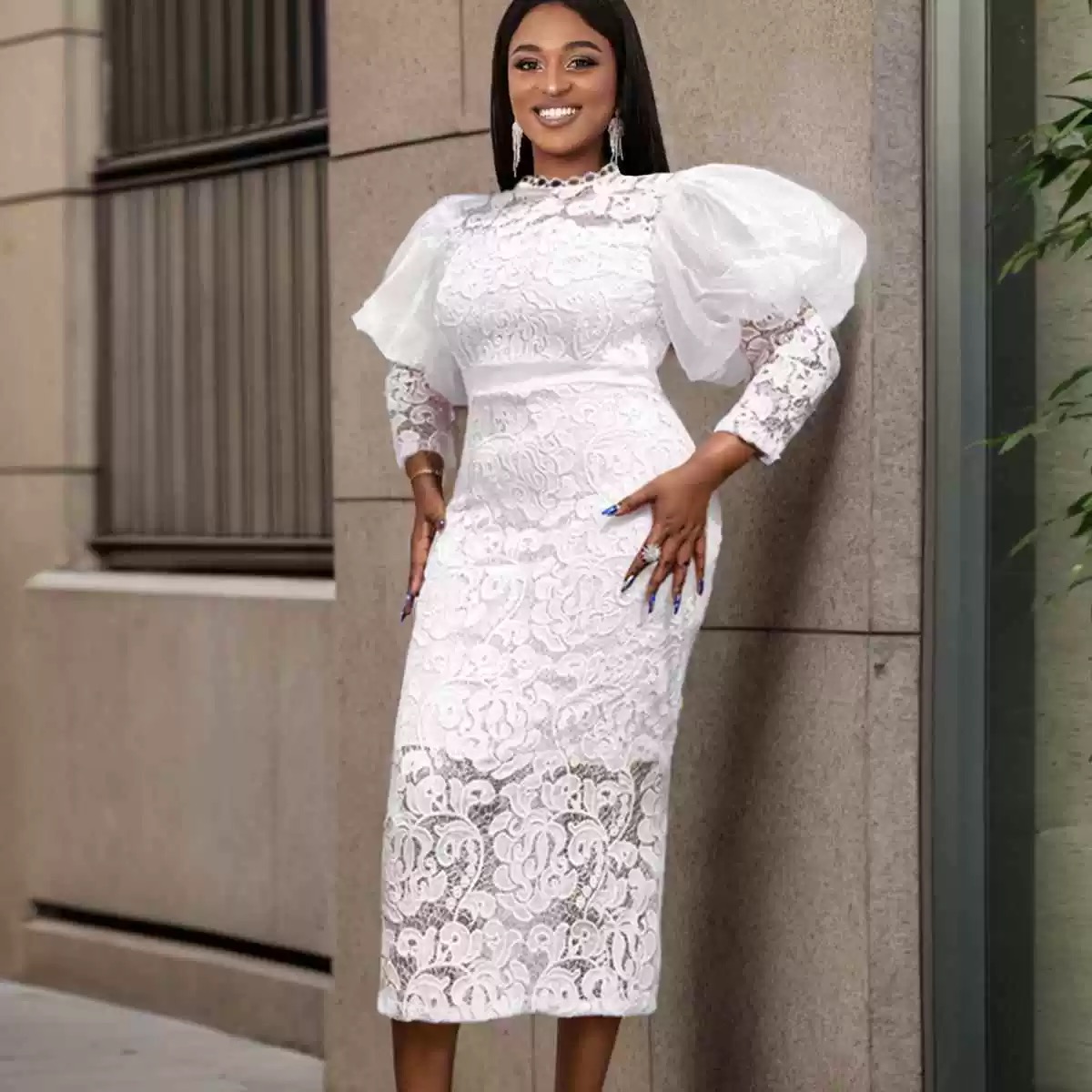 Eye of fashion lace dress EBC279 image