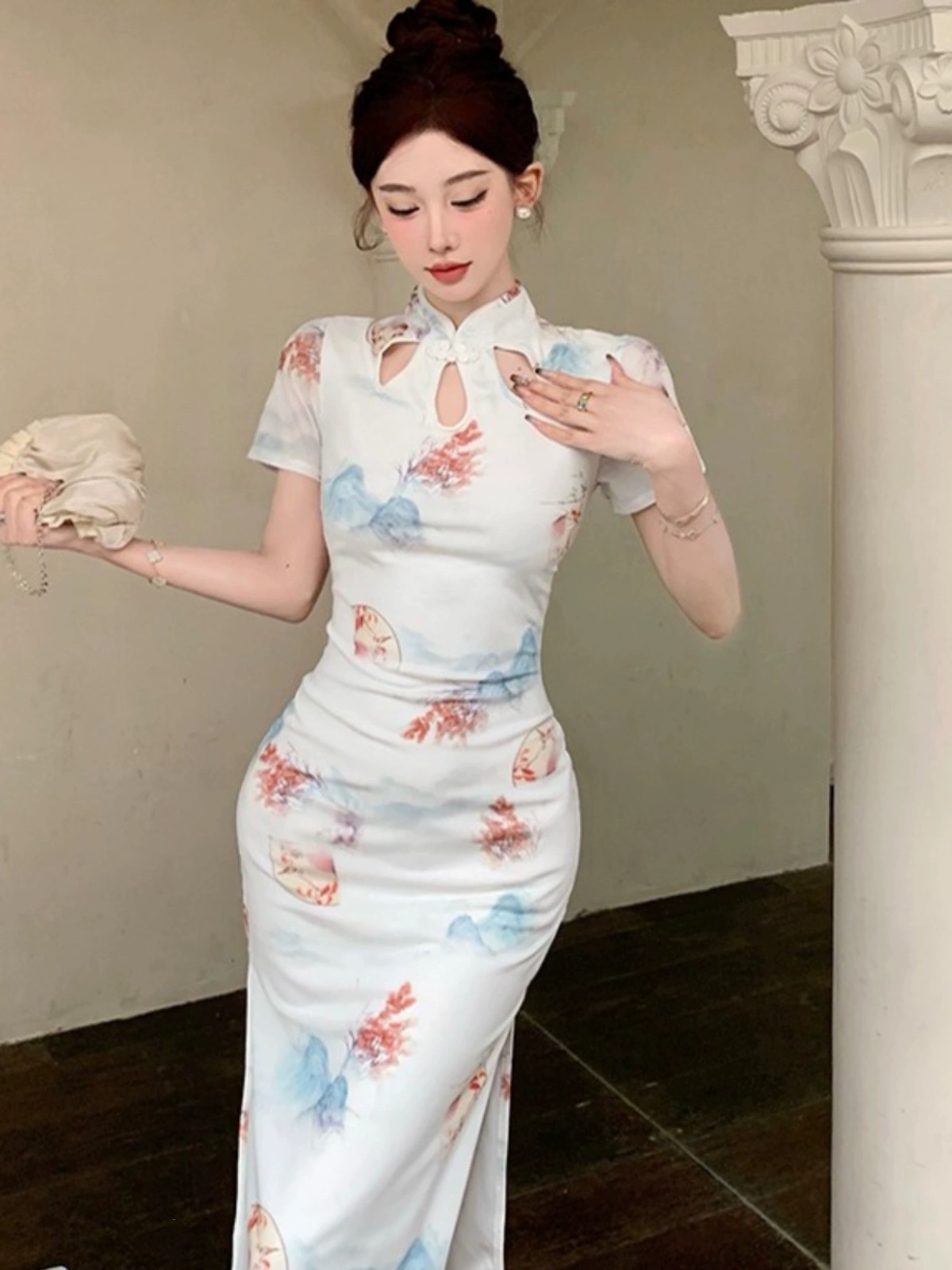 Sparks of sassy qipao dress Q137 image