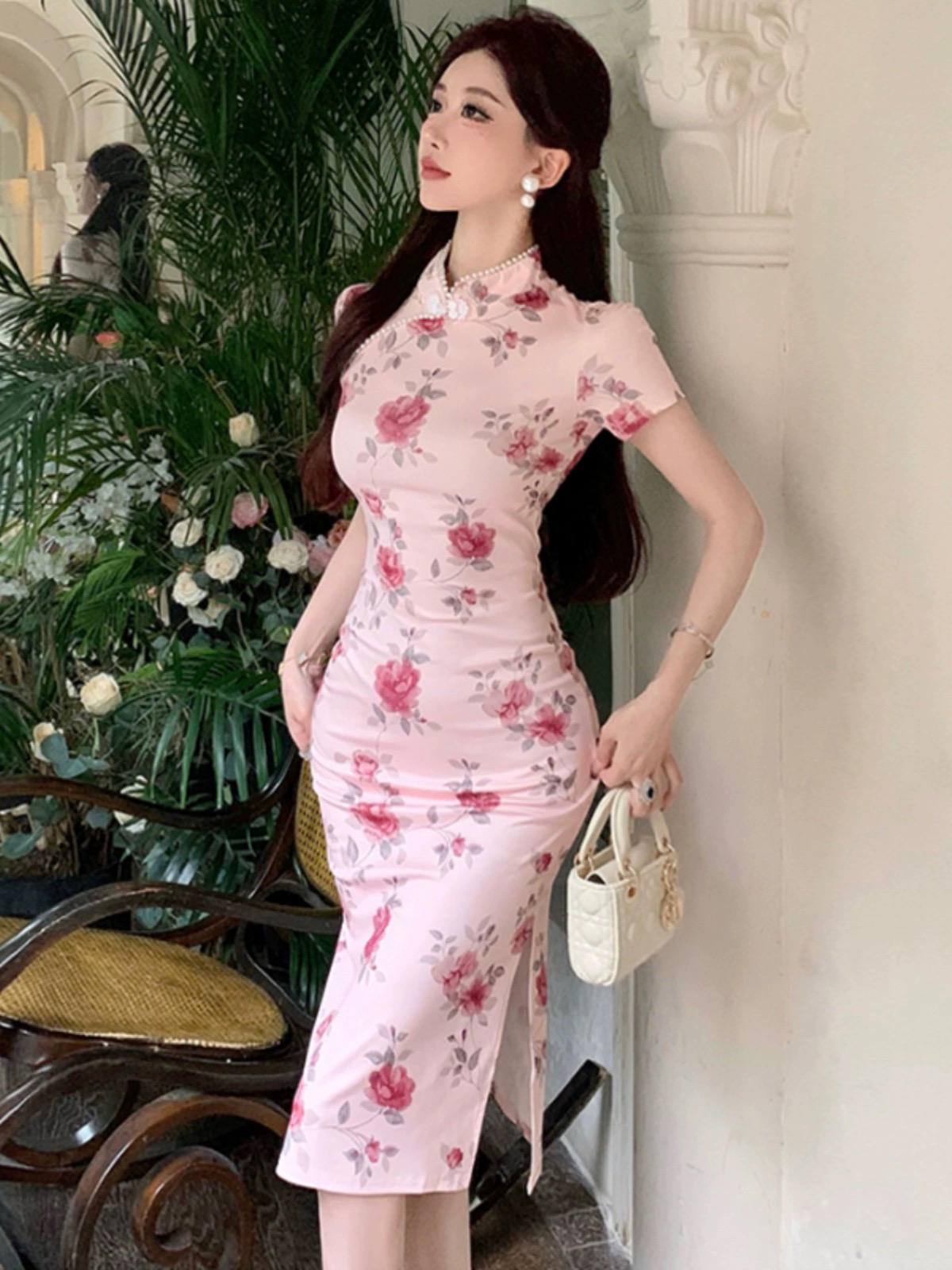 Full of secrets qipao dress Q139