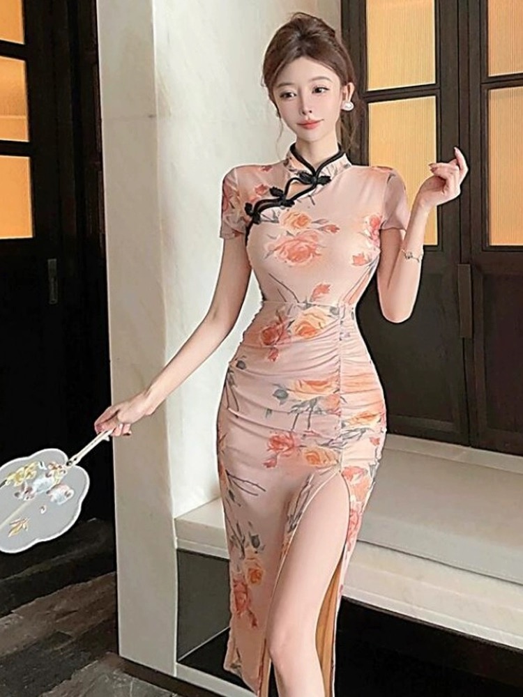 Fire of passion qipao dress Q140 image
