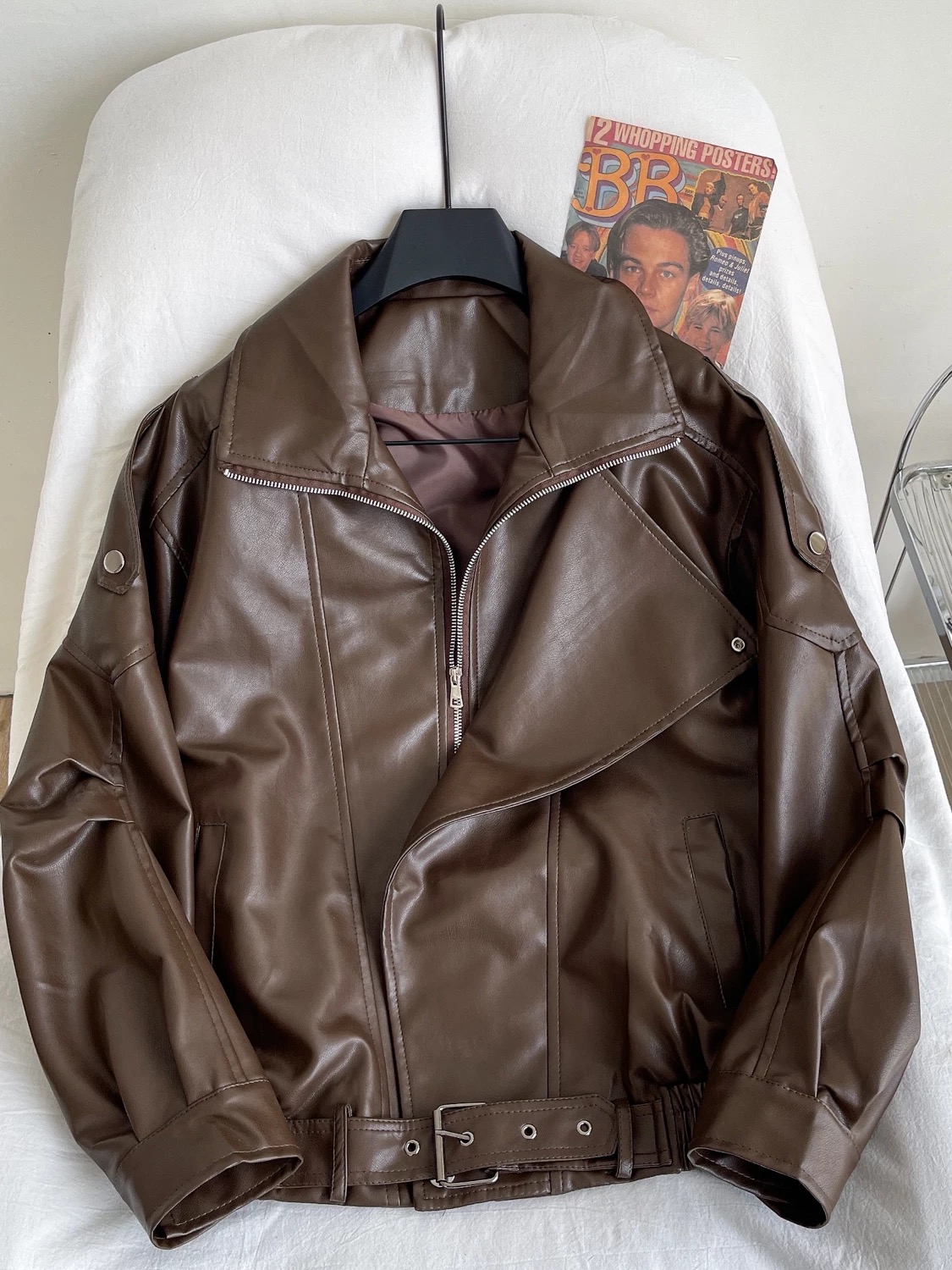 Keep the same energy leather jacket LJ127