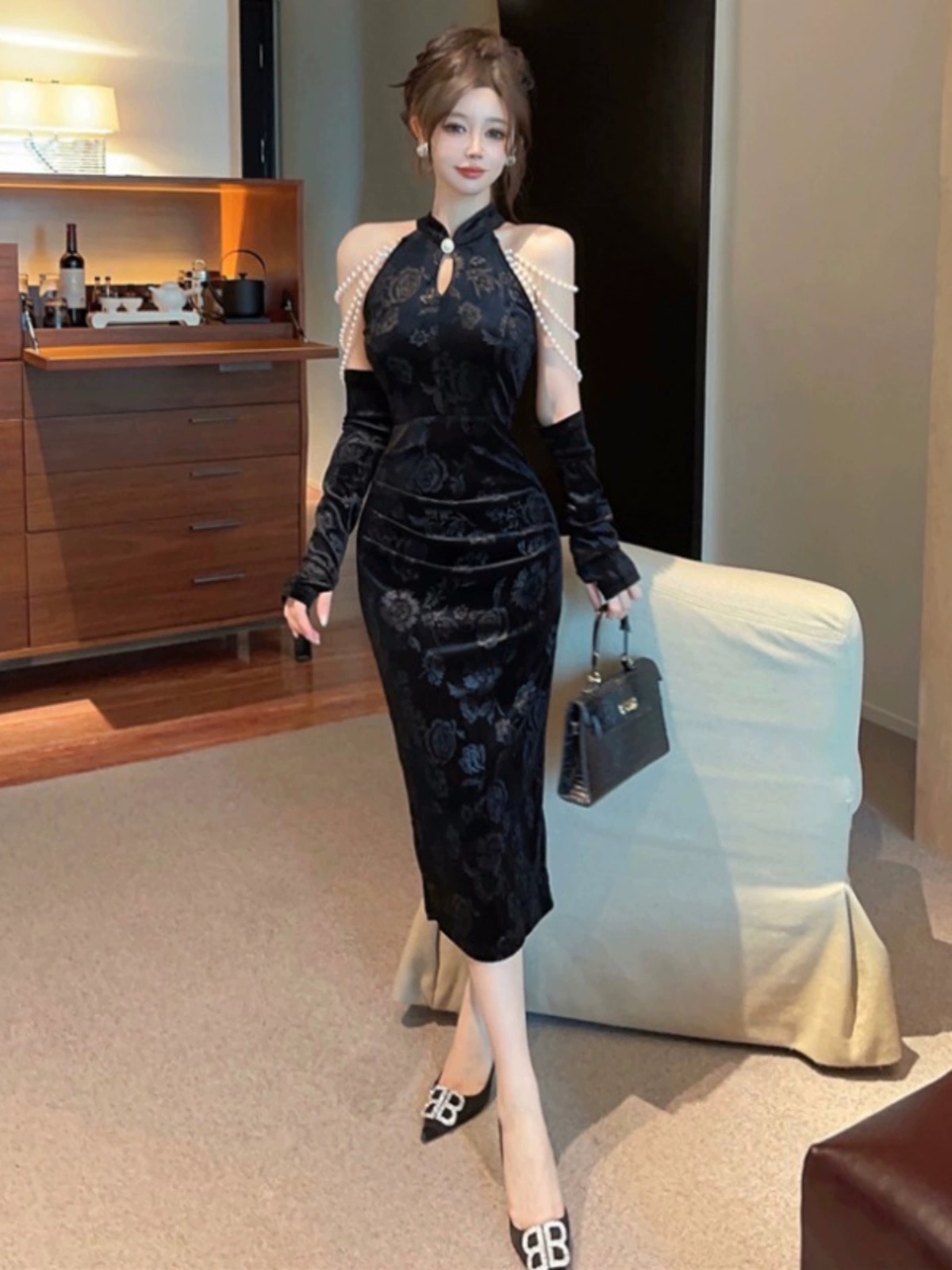 Confident in my body qipao dress Q155