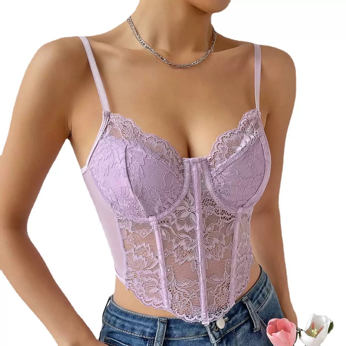 Wait for no one corset top CS177 image