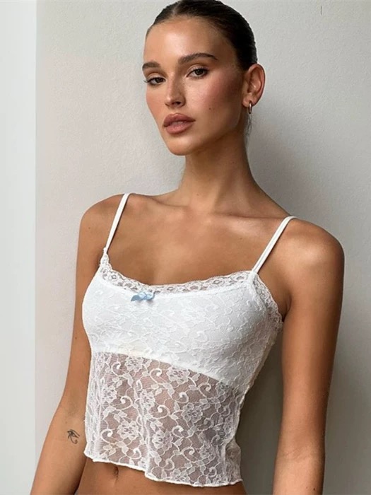 Radiant blossom lace camisole top CTO259