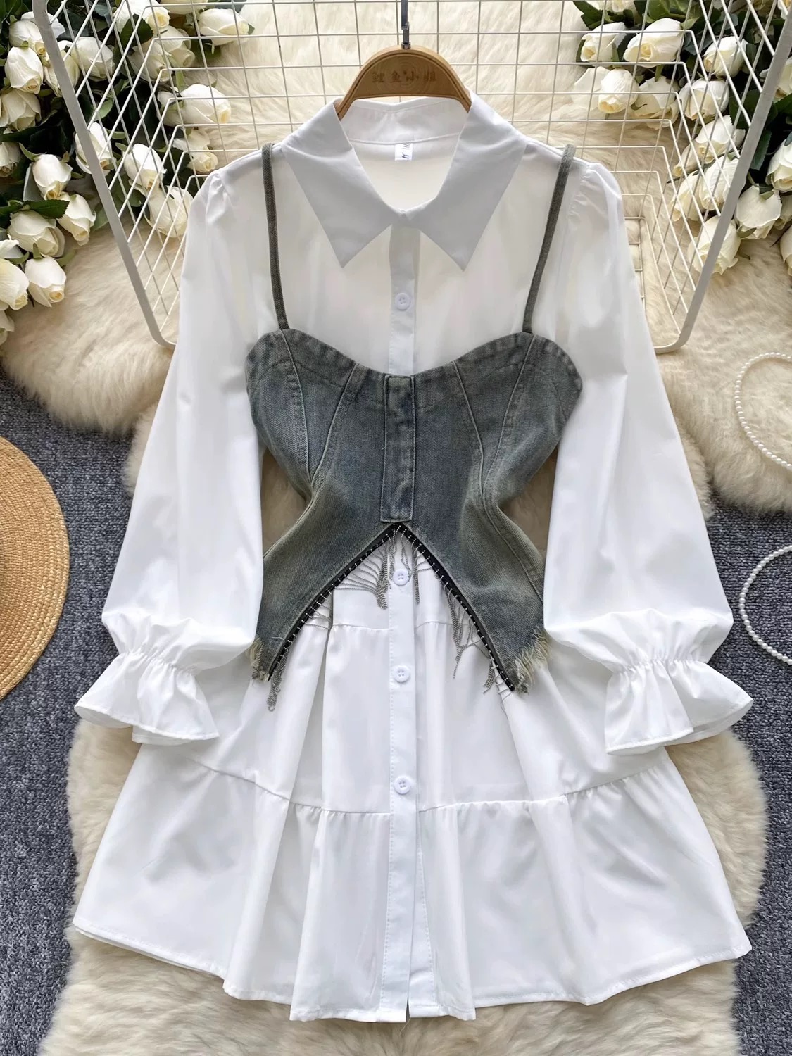 Moto mayhem shirt dress SD163 image