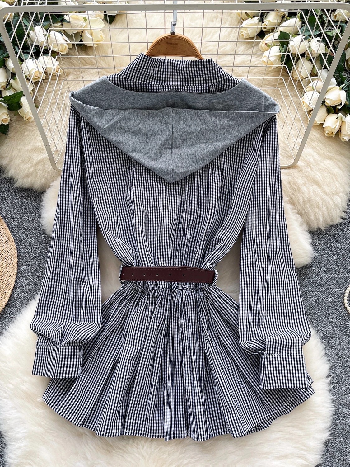 Infinite shine shirt dress & belt SD164 image