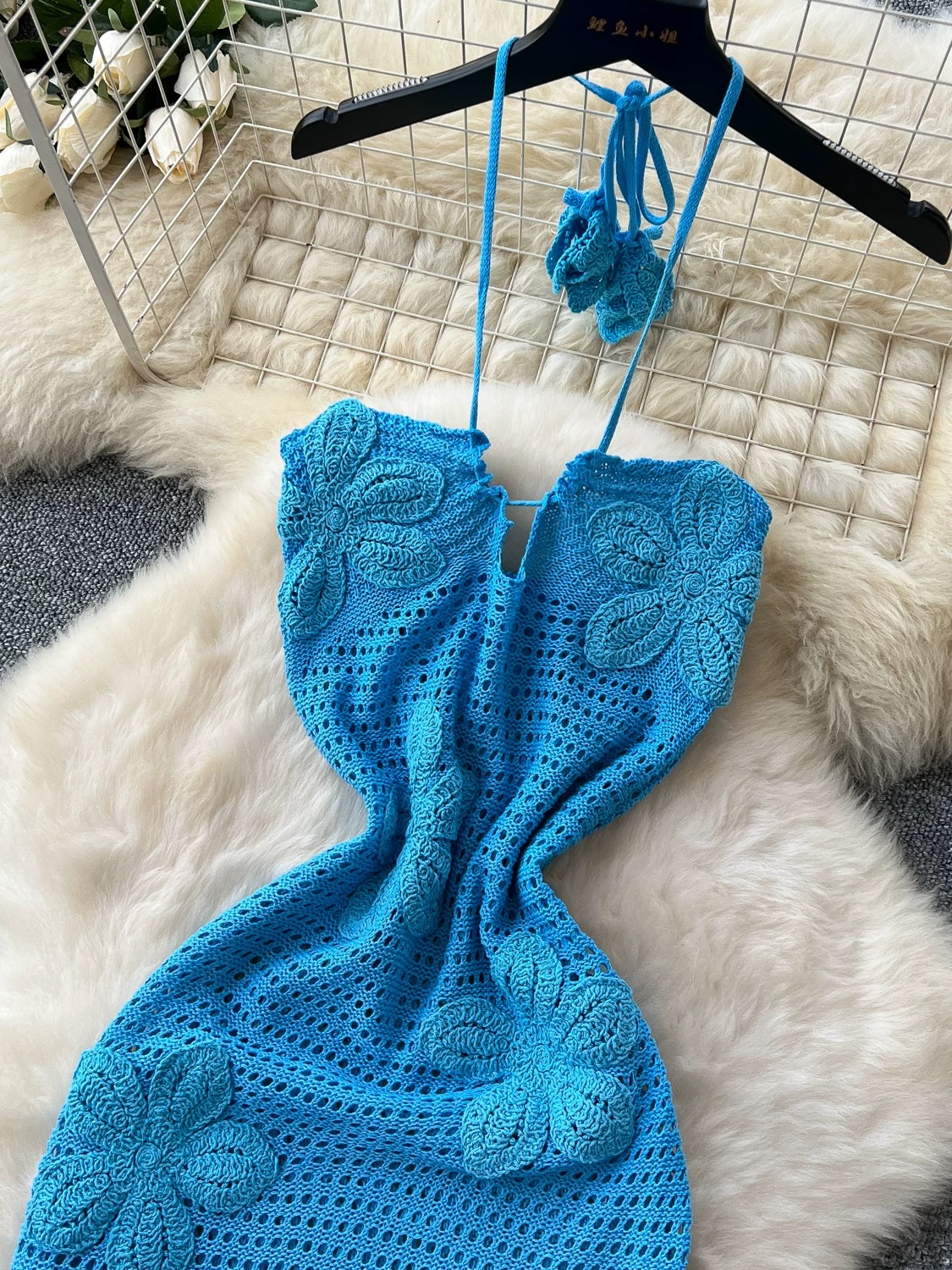 All it takes crotchet beach dress KD339 images