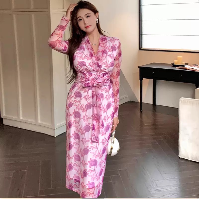 One with the gang floral dress FBC86