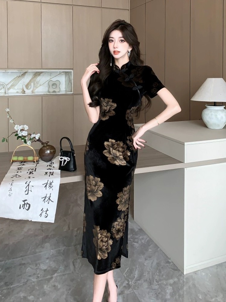 Classy qipao dress Q173