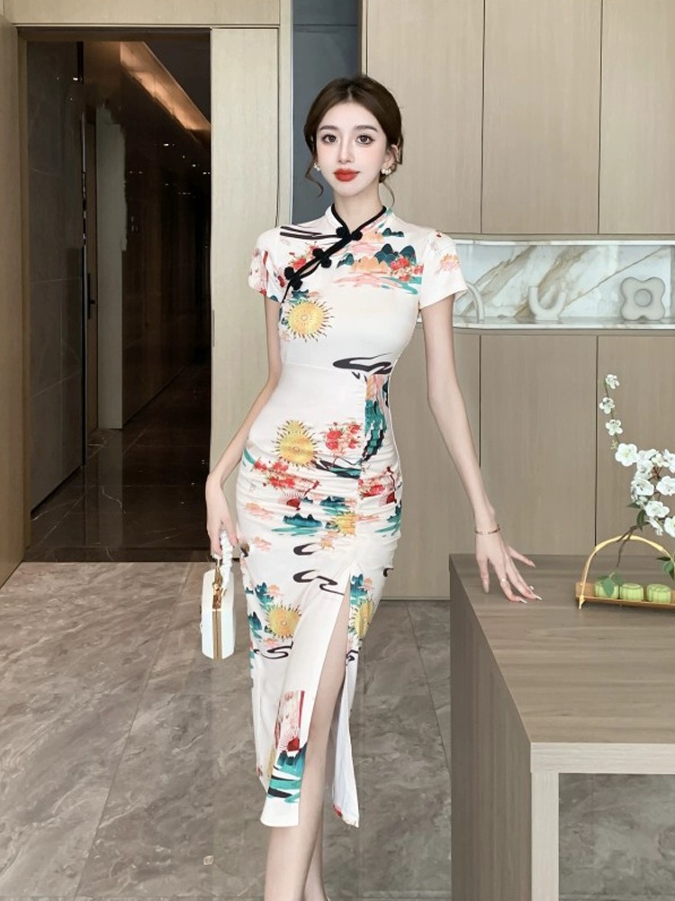 Dazed beauty qipao dress Q175 image