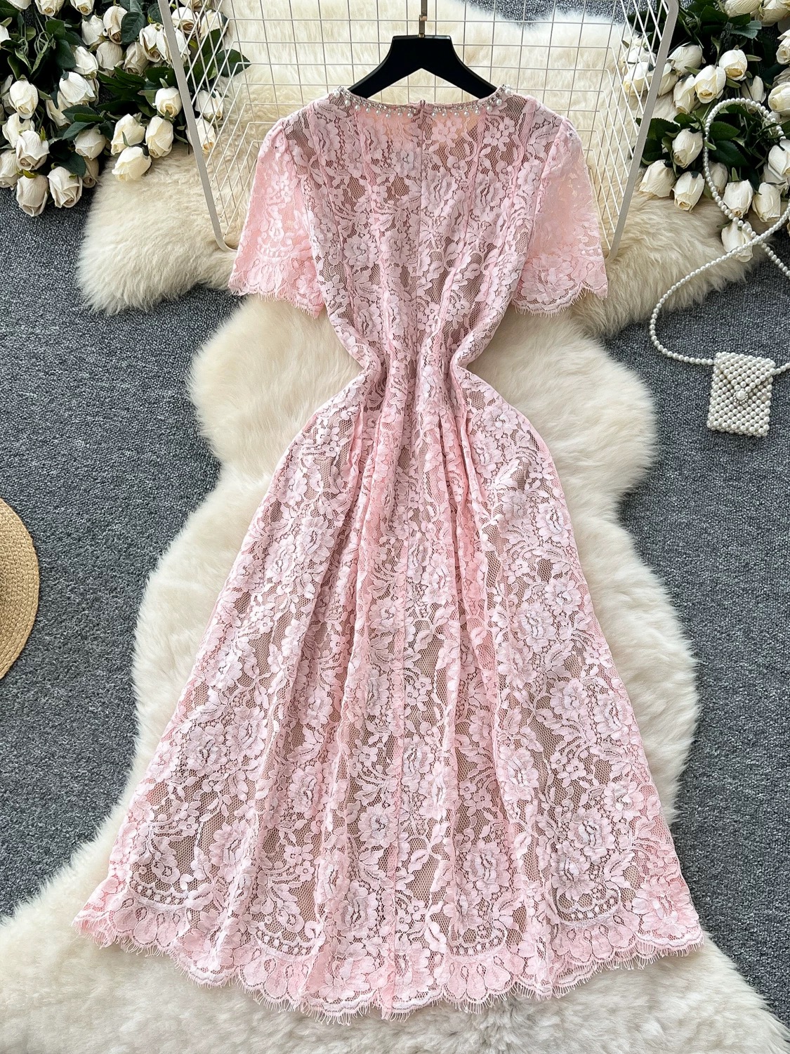 Falling for you lace dress FD1078 image